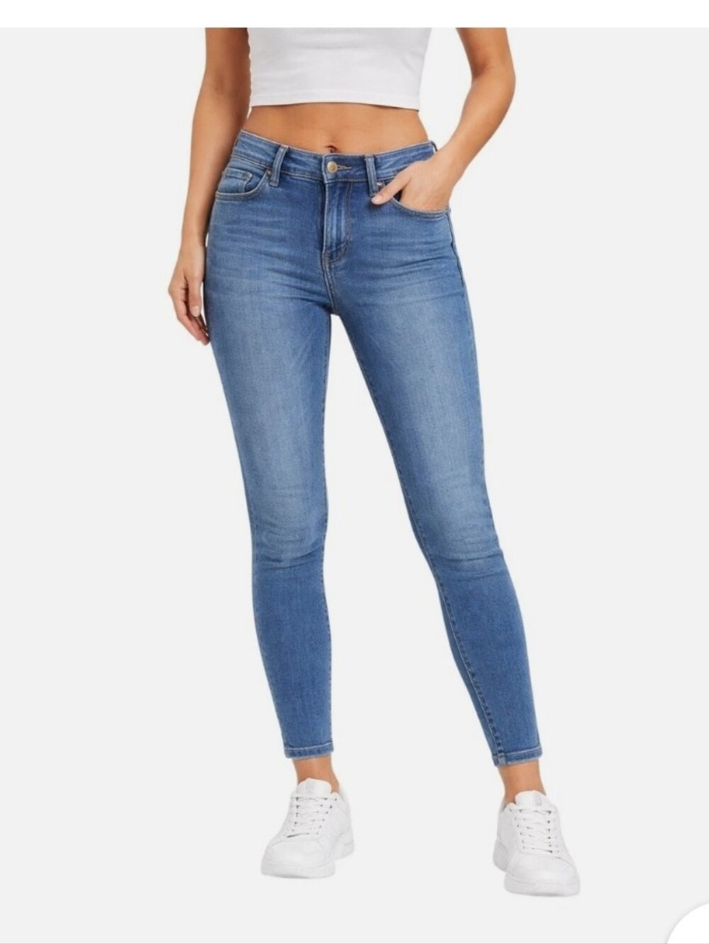 Kensie Effortless Ankle Mid-Rise Skinny Jeans- 14/32
